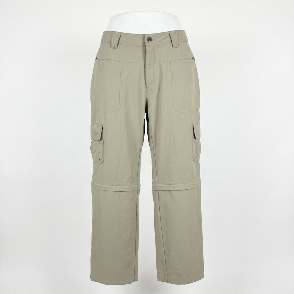 Cabela's Convertible Hiking Pants Women’s Size 14 Khaki Cargo Zip-Off Gorpcore